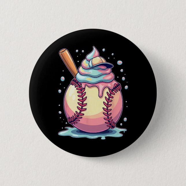 Sell Ice Cream Drip _1  6 Cm Round Badge (Front)