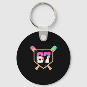 Sell Ice Cream Drip Number 67 Player 67th Birthday Key Ring