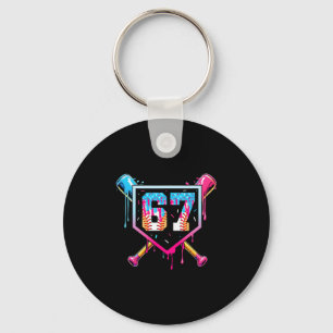 Sell Ice Cream Drip Number 67 Player 67th Birthday Key Ring