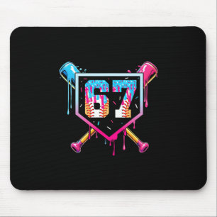 Sell Ice Cream Drip Number 67 Player 67th Birthday Mouse Pad