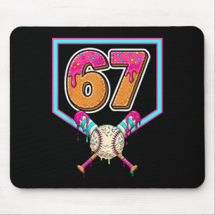 Sell Ice Cream Drip Number 67 Player 67th Birthday Mouse Pad