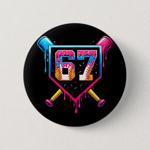 Sell Ice Cream Drip Number 67 Six Seven Meme Chris 6 Cm Round Badge