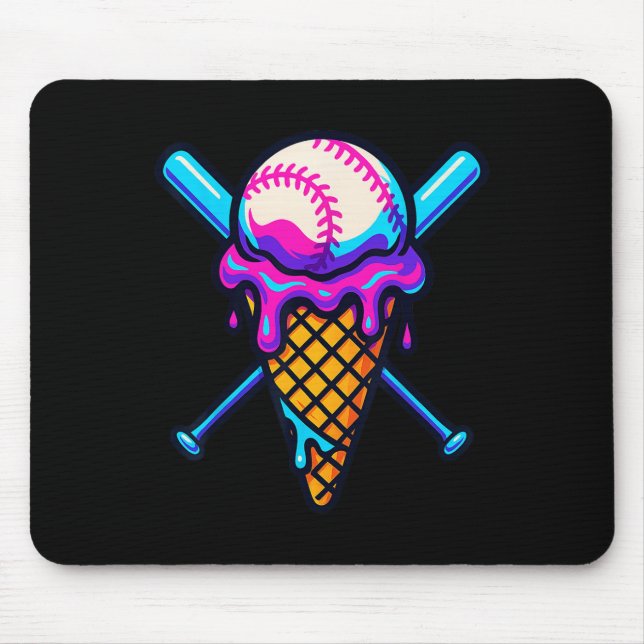 Sell Ice Cream Drip Softll  Mouse Pad (Front)