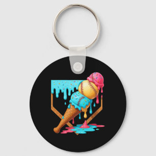 Sell Ice Cream Dripping Funny Sell Men Kids Boys 1 Key Ring