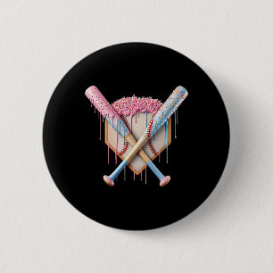 Sell Ice Cream Home Plate Drip Youth Boys Sell  6 Cm Round Badge
