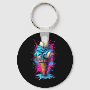 Sell Ice Cream Watercolor Sell 1 Key Ring