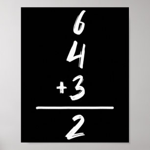 Sell Inspired Math 6 4 3 2 Double Play Softll Game Poster