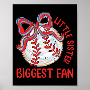 Sell Little Sister Biggest Fan Vintage Coquette Bo Poster