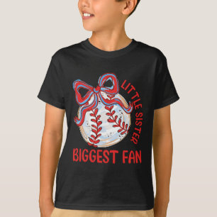 Sell Little Sister Biggest Fan Vintage Coquette Bo T-Shirt