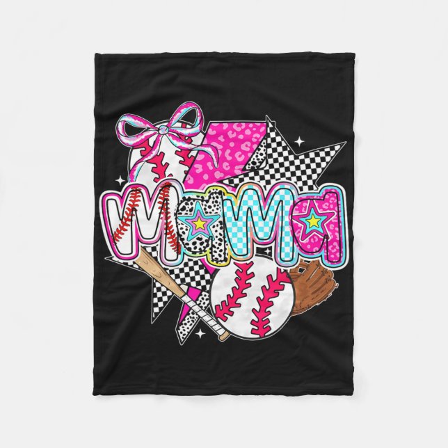 Sell Mama Coquette Bow Game Day Sell Mum Mother 5  Fleece Blanket (Front)