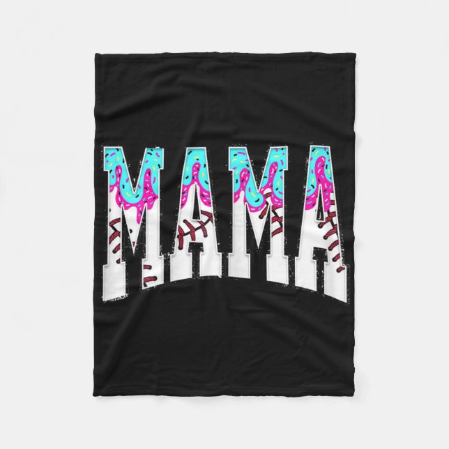 Sell Mama Coquette Bow Game Day Sell Mum Mother 7  Fleece Blanket (Front)