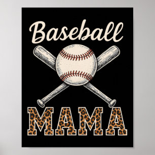 Sell Mama Game Day Leopard Mum Mothers Day Poster