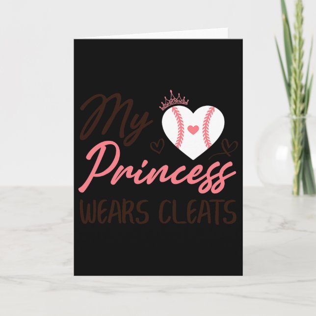Sell Mom Dad My Princess Wears Cleats  Card (Front)
