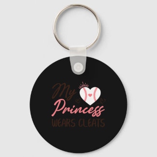 Sell Mom Dad My Princess Wears Cleats Key Ring