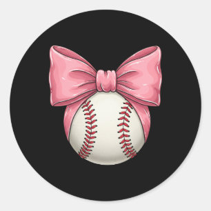 Sell Mum Coquette Pink Bow Mothers Day Sell Mama 1 Classic Round Sticker