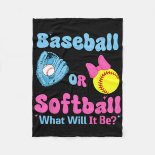 Sell Or Softll Groovy Gender Reveal Party  Fleece Blanket