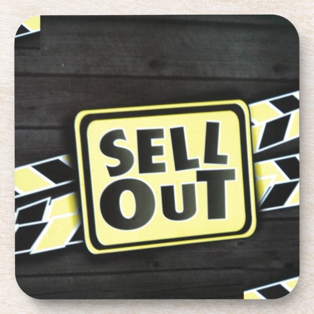 Sell Out Art Print Coaster (Front)