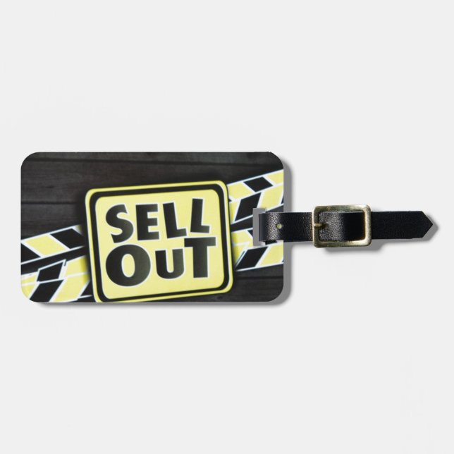 Sell Out Art Print Luggage Tag (Front Horizontal)