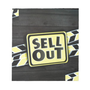 Sell Out Art Print Notepad