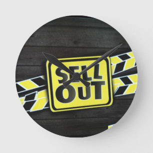 Sell Out Art Print Round Clock