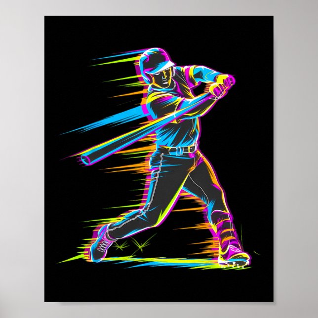 Sell Player Drip Home Plate  Poster (Front)