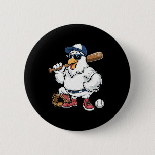 Sell Playing Chicken Funny Sports Design  6 Cm Round Badge