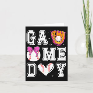 Sell Sister Coquette Bow Game Day Sell Mum Mama Card