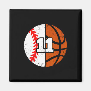 Sell Sketll Number 11 Jersey Funny 11th Birthday Magnet
