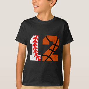 Sell Sketll Number 12 Jersey Funny 12th Birthday 1 T-Shirt