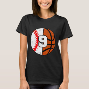 Sell Sketll Number 9 Jersey Funny 9th Birthday T-Shirt