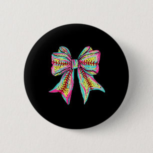 Sell Softll Coquette Bow Game Day Heart Love Mom L 6 Cm Round Badge