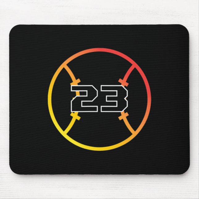 Sell Softll Favorite Lucky Number #23  Mouse Pad (Front)