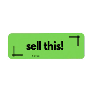Sell This - Colour-Coded Moving Organisation Label