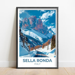 Sella Ronda Circuit - Val Gardena Poster - Sella