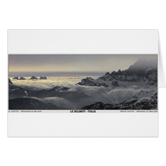 Sella Ronda - Monte Civetta Panorama (Front Horizontal)