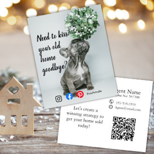selling mailer real estate marketing pug mistletoe flyer