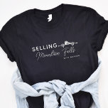 Selling Your City Heartbeat Real Estate Agent  T-Shirt<br><div class="desc">This fun design can be personalised with your name and location.</div>