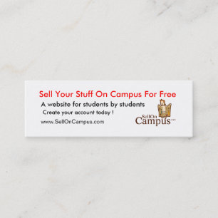 SellOnCampus  Banner Mini Business Card