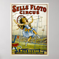 Sells Floto Circus - M'lle Beeson- High Wire Venus