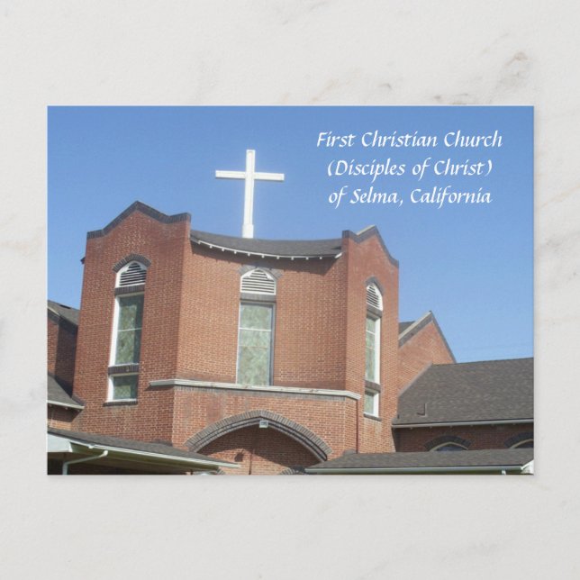 Selma First Christian Church Postcard (Front)