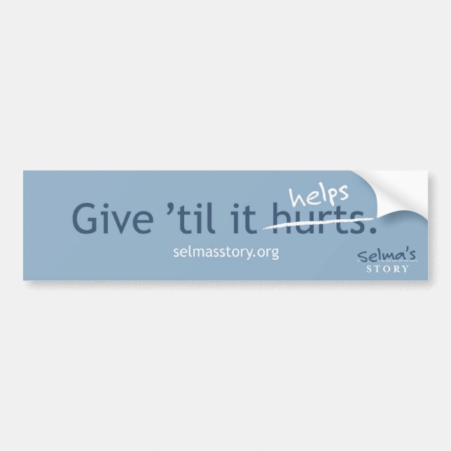 Selma's Story Bumper Sticker (Front)