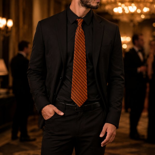 Selphyr Burnt Orange Textured Tie (Creator Uploaded)