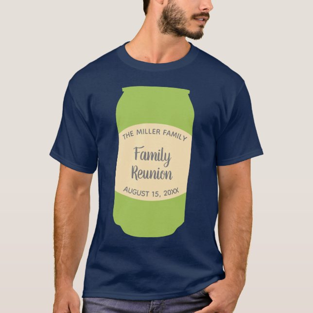 Seltzer or Soda Can Custom Message Graphic T-Shirt (Front)