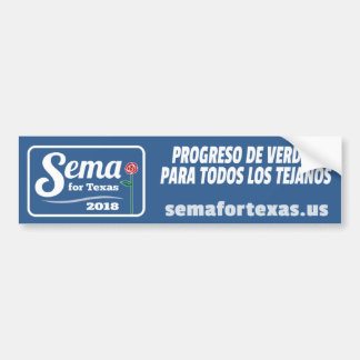 Sema For Texas 2018 Bumper Sticker