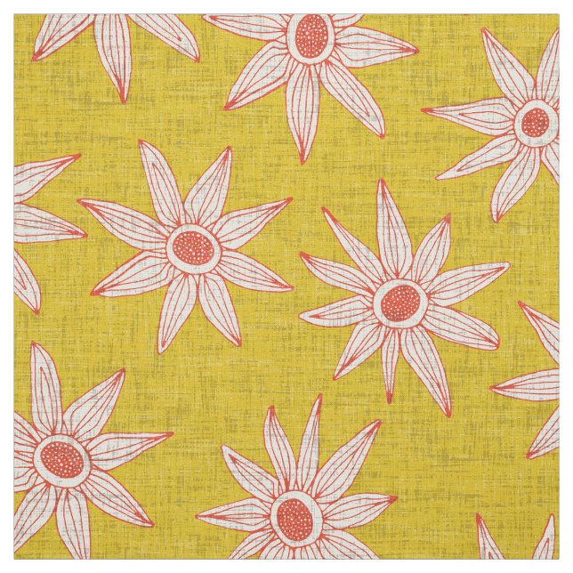 sema yellow orange fabric (Swatch)
