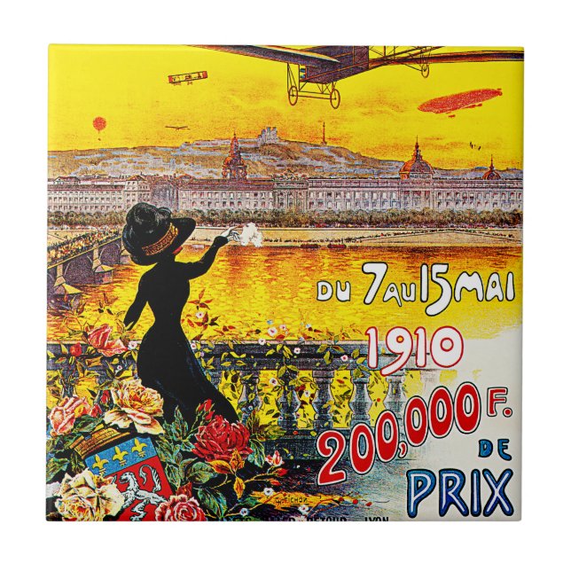 Semaine d'Aviation de Lyon Tile (Front)
