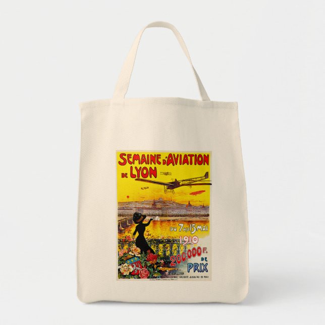 Semaine d'Aviation de Lyon Tote Bag (Front)