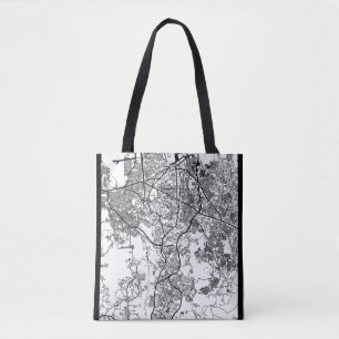 Semarang Indonesia City Map Tote Bag