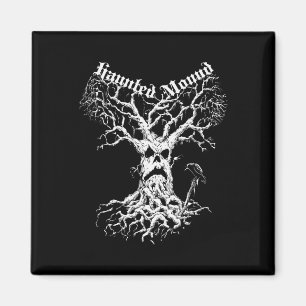 Sematary Merch. Design A Ghost Tree. Haunted Mound Magnet