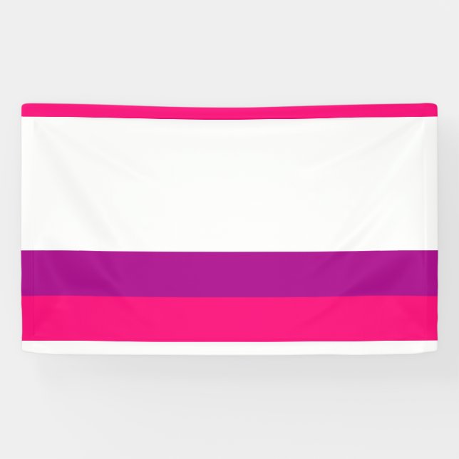 Semi Bisexual Pride Flag Banner (Horizontal)